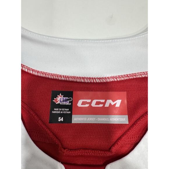 NWT!-CCM OHL Ottawa 67‘s Authentic Jersey Size 54 Red & White - Picture 5 of 9